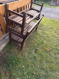 panche in teak da esterno 