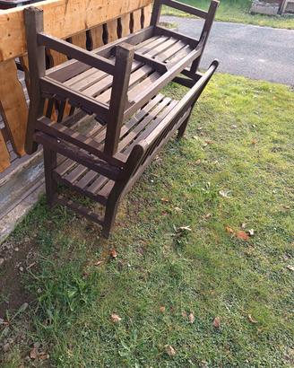 panche in teak da esterno 