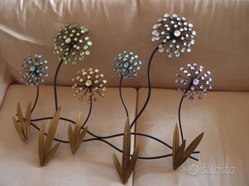 disegno a muro in metallo