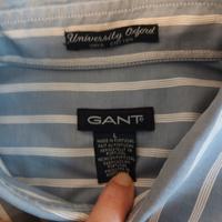 camicia uomo a righe bianche e azzurre
