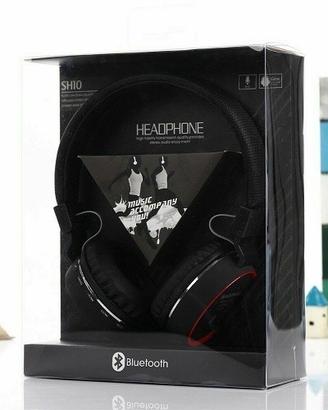 Sh10 cuffie super bass wireless bluetooth universa
