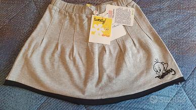 gonna in felpa garzata bambina