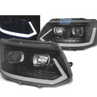 FARI PER VOLKSWAGEN VW T5 10-15 NERI TUBE LIGHT CO