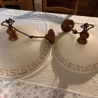 Coppia lampadari a campana 