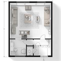 Monolocale con balcone a 500 euro TUTTO INCLUSO
