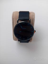 Orologio Nero/Blu minimal