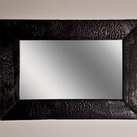 Specchio Retroillumnato in Legno Carbon