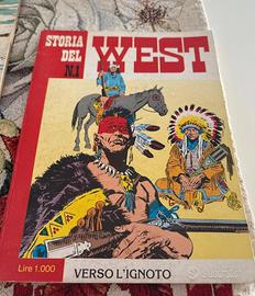 Fumetto storia del west