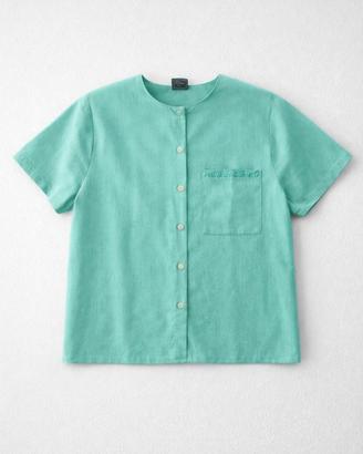 Camicia vintage Luisa Spagnoli verde menta L/XL