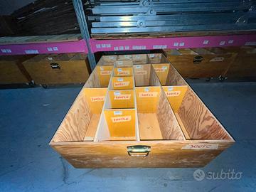 Scaffale Movibile Legno con Rotelle Libreria Espos