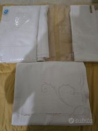 Set di Lenzuolo (piu federe) e Copriletto di Lino