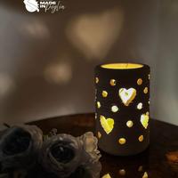 Lampada artigianale cuoricini - amore - Love