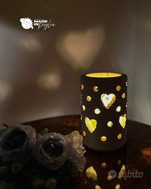 Lampada artigianale cuoricini - amore - Love