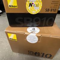 Nikon D610 FULL FRAME + accessori