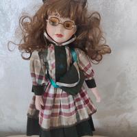 Bambola vintage porcellana da collezione 