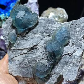 Minerali Cristalli Fluorite VerdeBlue Fujian Cina