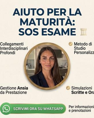 Aiuto compiti, esame di maturità e aiuto debiti
