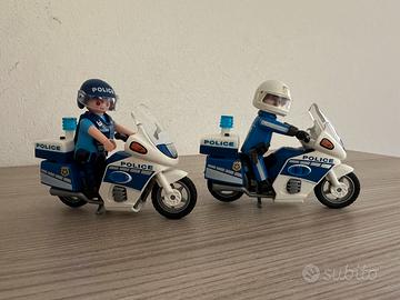Playmobil motoclicletta polizia