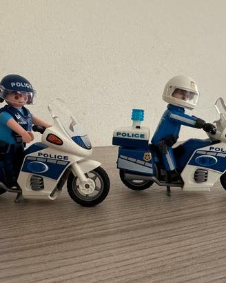 Playmobil motoclicletta polizia