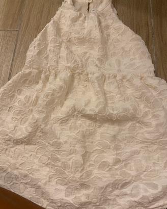 Abito Zara Bambina Elegante Crema 6 Anni - 116 cm