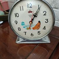 sveglia animata con gallina anni 60