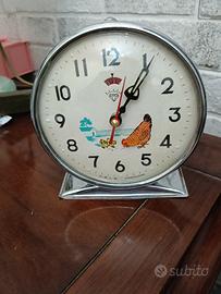 sveglia animata con gallina anni 60