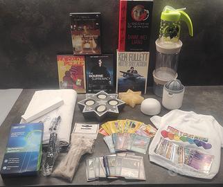Lotto di film, libri, oggetti cucina magic pokemon