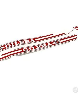 adesivi gilera 50 touring aufkleber rosso -bianco