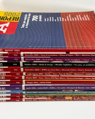 Lotto completo 2005 Abitare rivista + report 2005