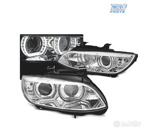 FARI BMW E92 E93 06-10 XENON OCCHI ANGEL LED CROMA
