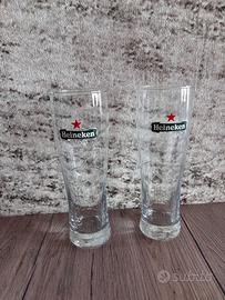 Coppia Bicchieri da Birra Heineken