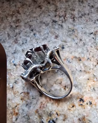 anello vintage argento