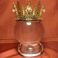 CORONA MADONNA e/o SANTA in METALLO DORATO d.6,5cm