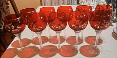 calici in cristallo vintage