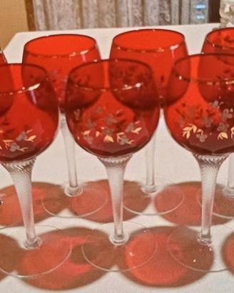 calici in cristallo vintage