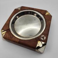 Posacenere Vintage MOMODESIGN in Radica e Acciaio 