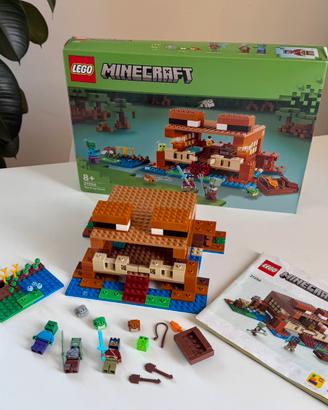 Lego minecraft 21256 casa rana set box completo