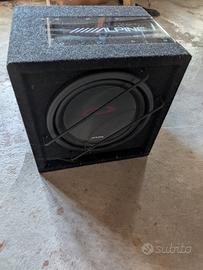 subwoofer alpine 1044br
