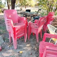 Sedie in plastica da giardino