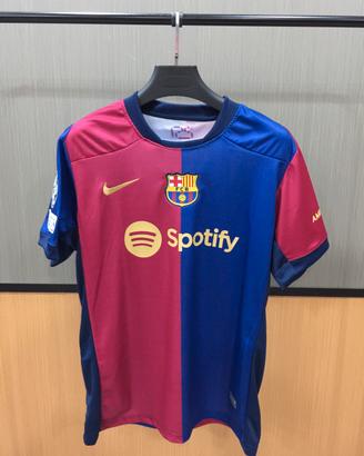 Barcelone #19 Lamine Yamal Maillot Domicile M
