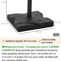 base ombrellone pesante