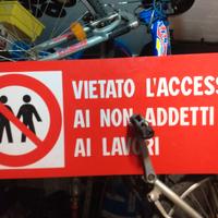  Cartelli vintage olio/Latte/vietato l' accesso