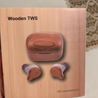 Cuffie in-ear TWS bam-boost in legno di bambù