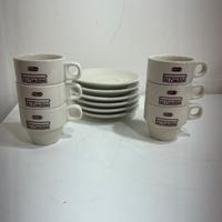 Tazzine caffe palombini vintage da bar ceramica o