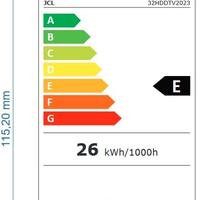 JCL 32HDDTV2023 TV Televisore 32" Pollici HD Ready