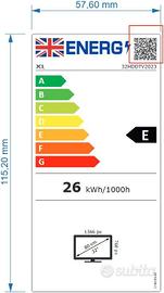 JCL 32HDDTV2023 TV Televisore 32" Pollici HD Ready