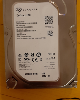 Hard disk 1 tera interno