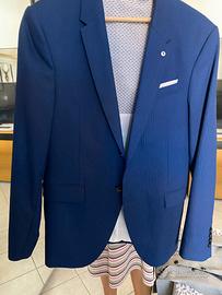 vestito giacca pantalone blu