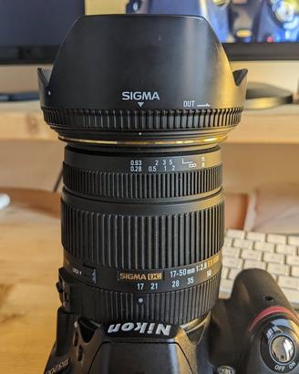 Obiettivo Sigma 17-50mm stabilizzato per nikon
