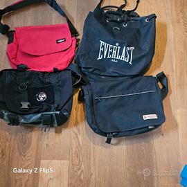 Tre borse tracolla e zaino everlast
